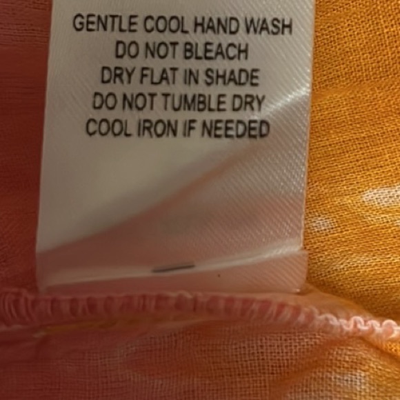 THML, Tie Dye, Tie Up & Ruffled Neckline, Sleeveless Dress, Multi, Large - Picture 5 of 5